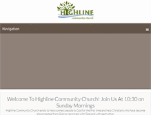 Tablet Screenshot of highlinecc.org